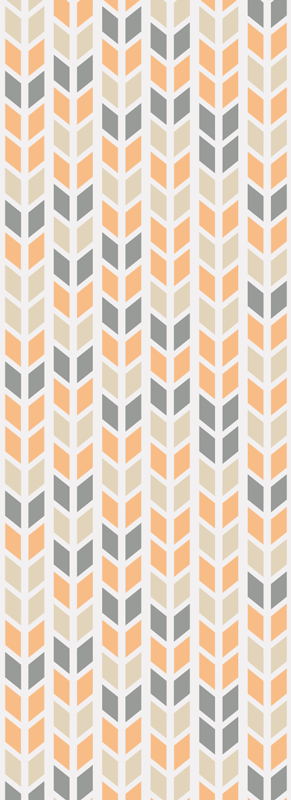 Nordic rug with geometric floral design - TenStickers