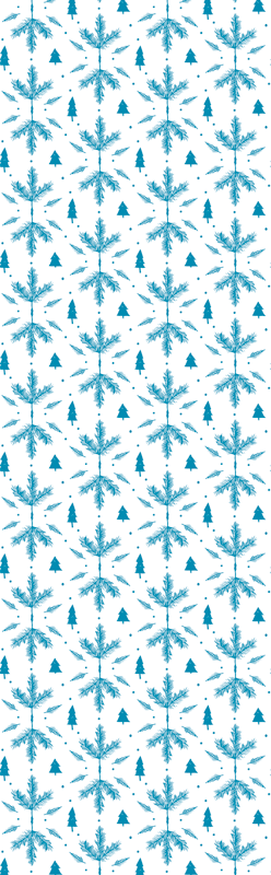 Nordic rug in seasonal blue tones - TenStickers