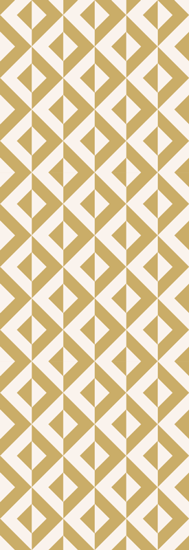 Nordic rug in geometric mustard design - TenStickers