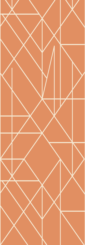 Nordic rug geometric mosaic design - TenStickers
