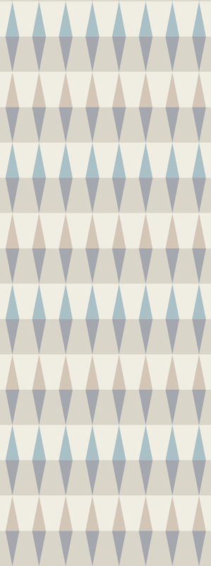 Nordic rug in geometric blue sky design - TenStickers