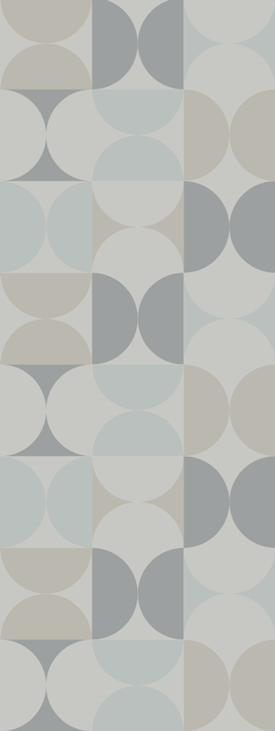 Nordic rug in pastel color geometric pattern - TenStickers
