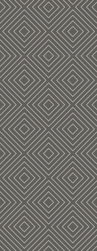 Nordic rug with white and gray squares pattern - TenStickers