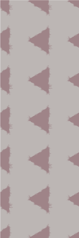 Nordic rug beige japandi triangle geometric design - TenStickers