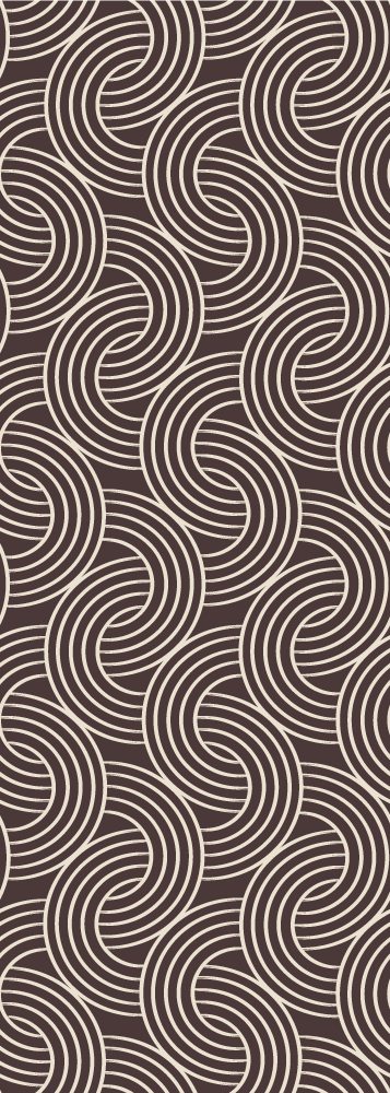 Nordic rug scandinavian minimalist brown design - TenStickers