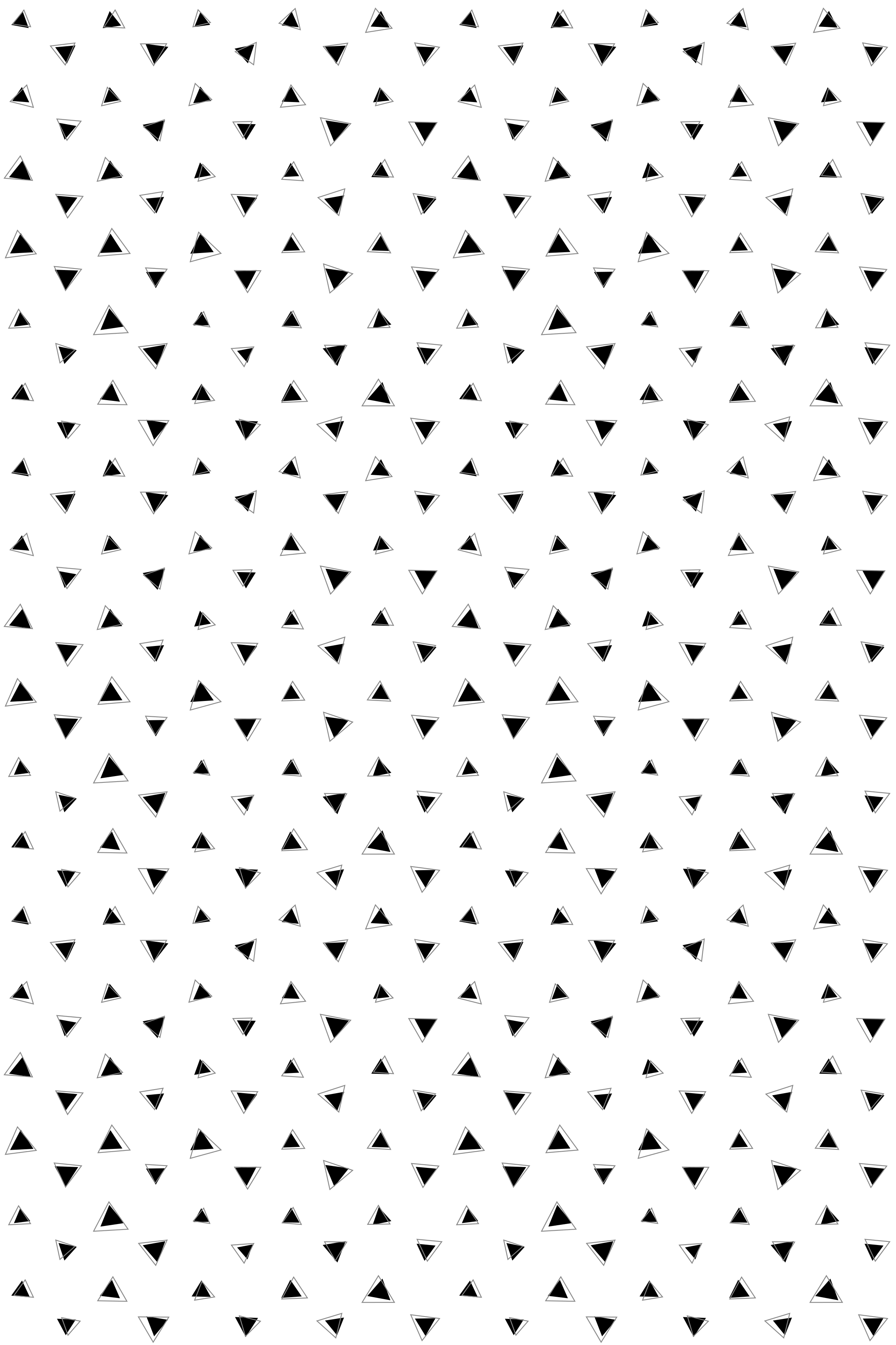 Nordic rug in black and grey 3d triangles - TenStickers