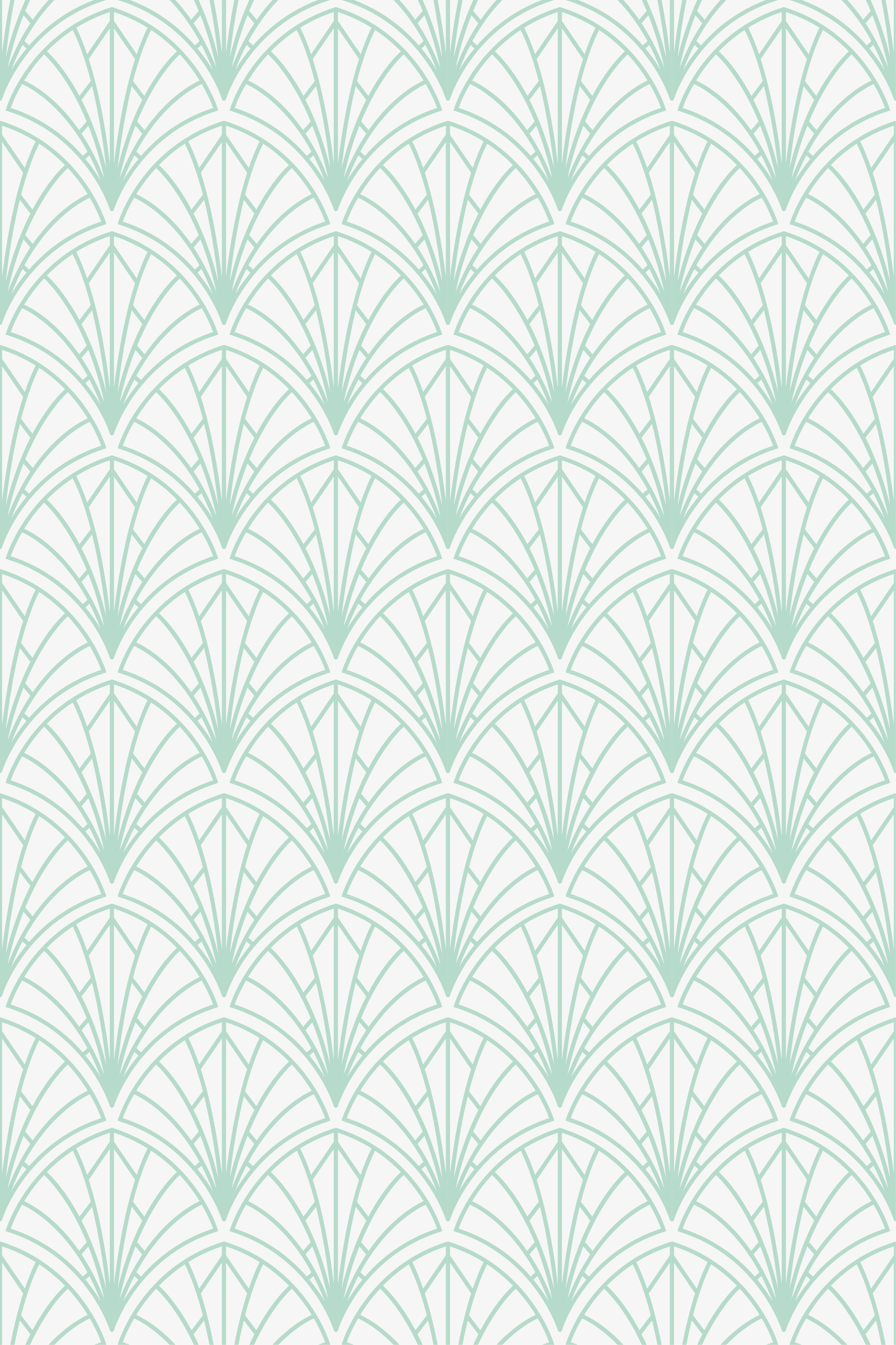 Nordic rug light aquamarine leaves on white - TenStickers