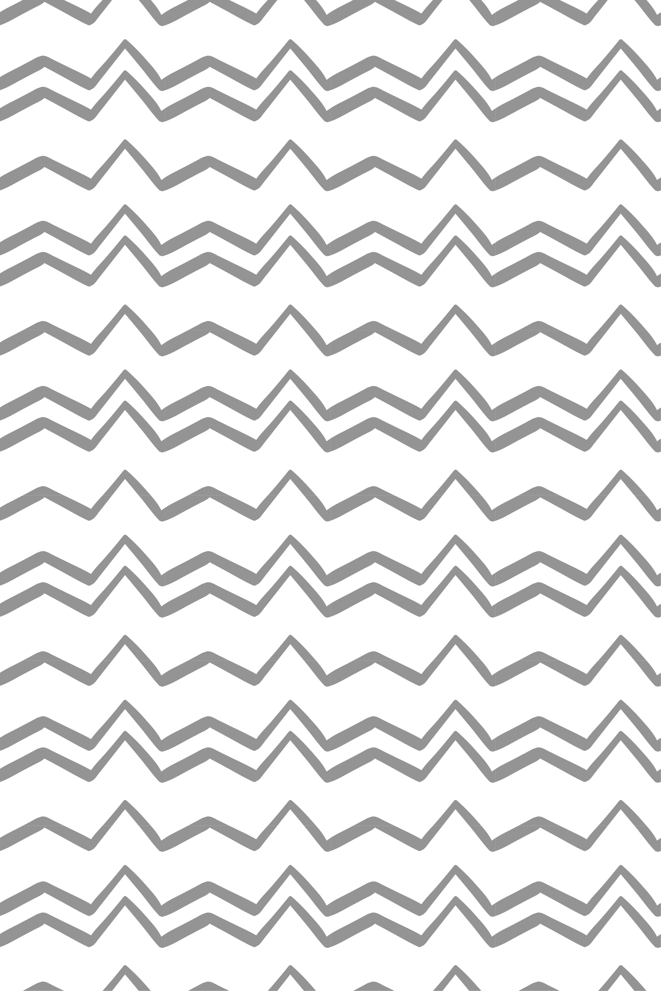 Nordic rug with irregular grey zigzag lines pattern - TenStickers
