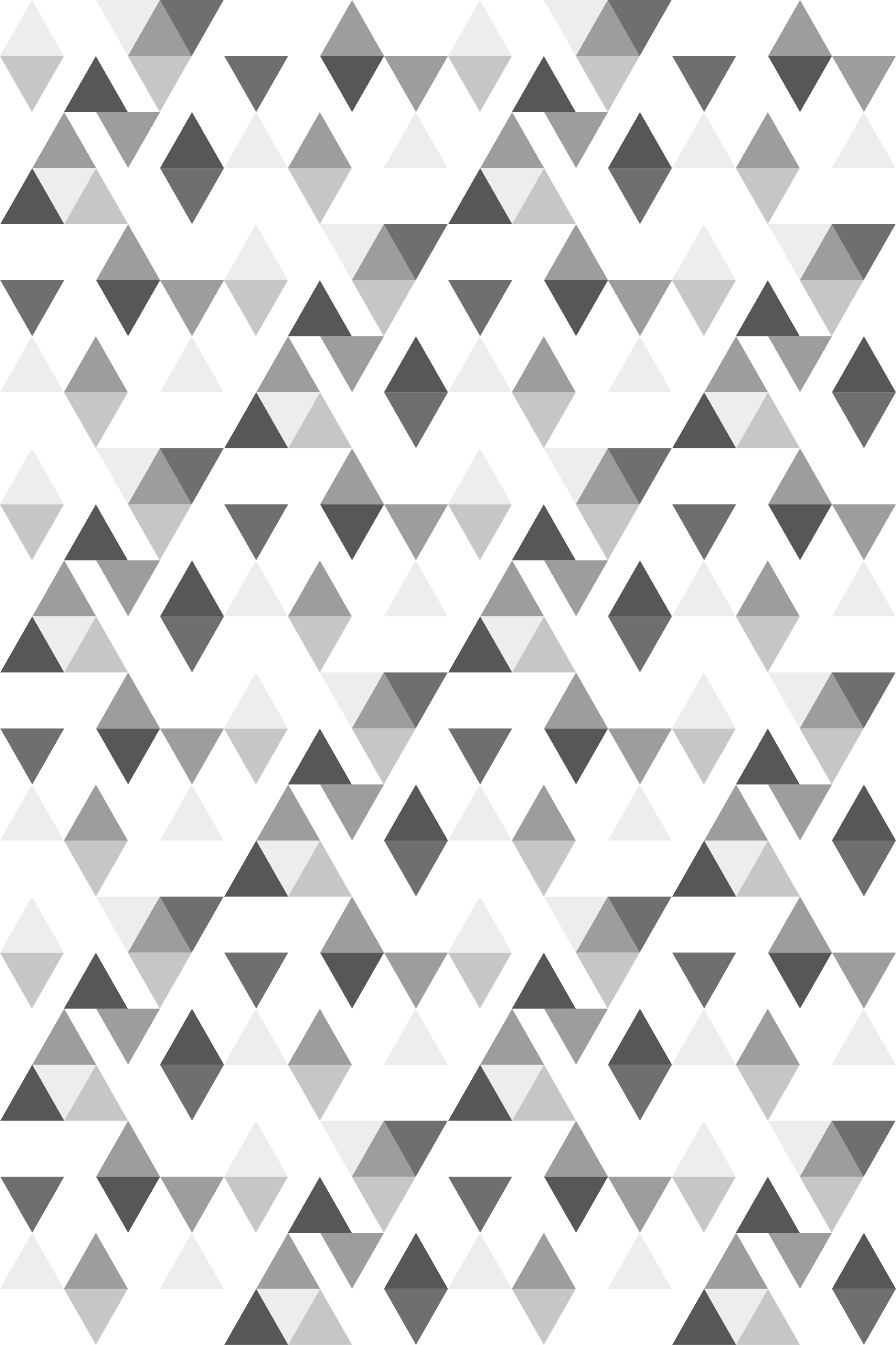 Nordic rug in light grey and white triangles pattern - TenStickers