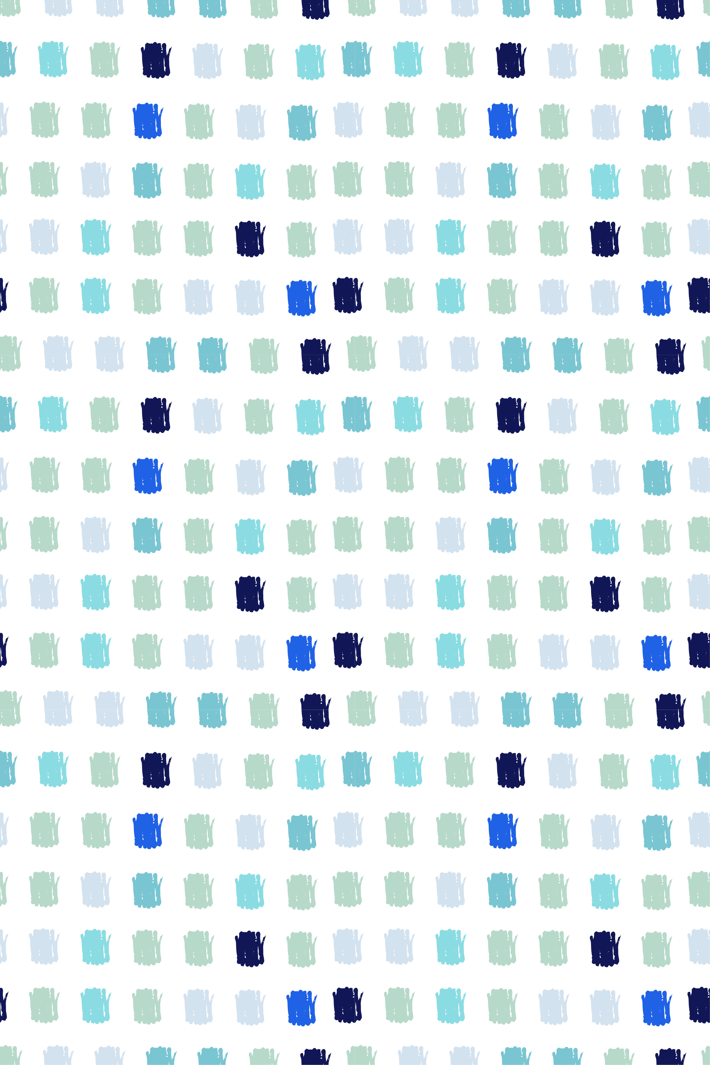 Nordic rug in varying shades of blue - TenStickers