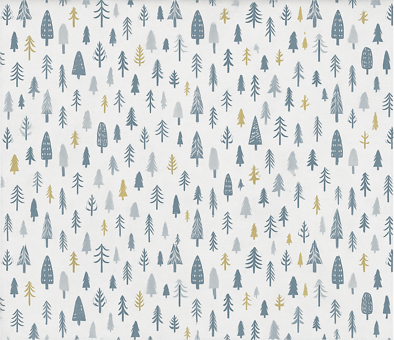 Nordic rug nordic winter forest landscape - TenStickers