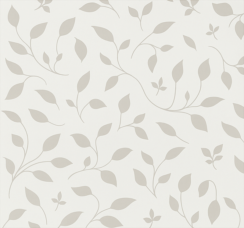 Nordic rug with soothing leaf floral design - TenStickers