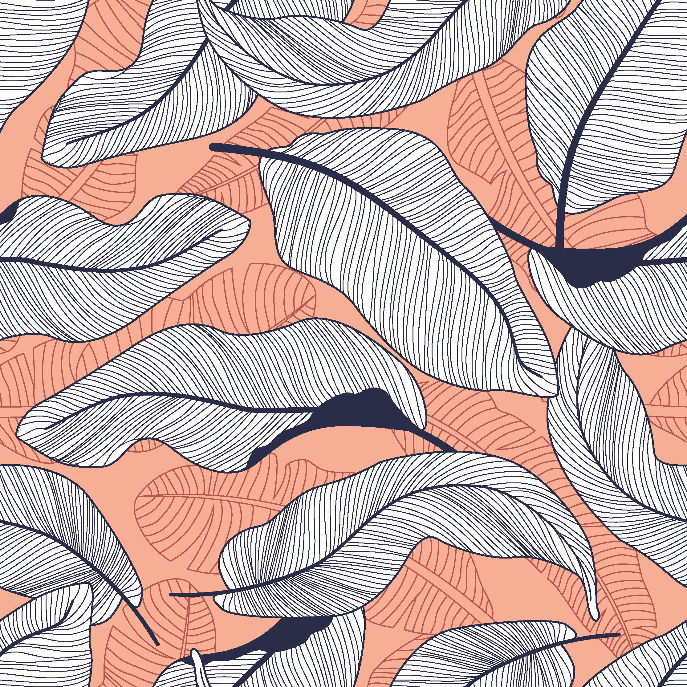 Nature rug with tropical leaves design - TenStickers