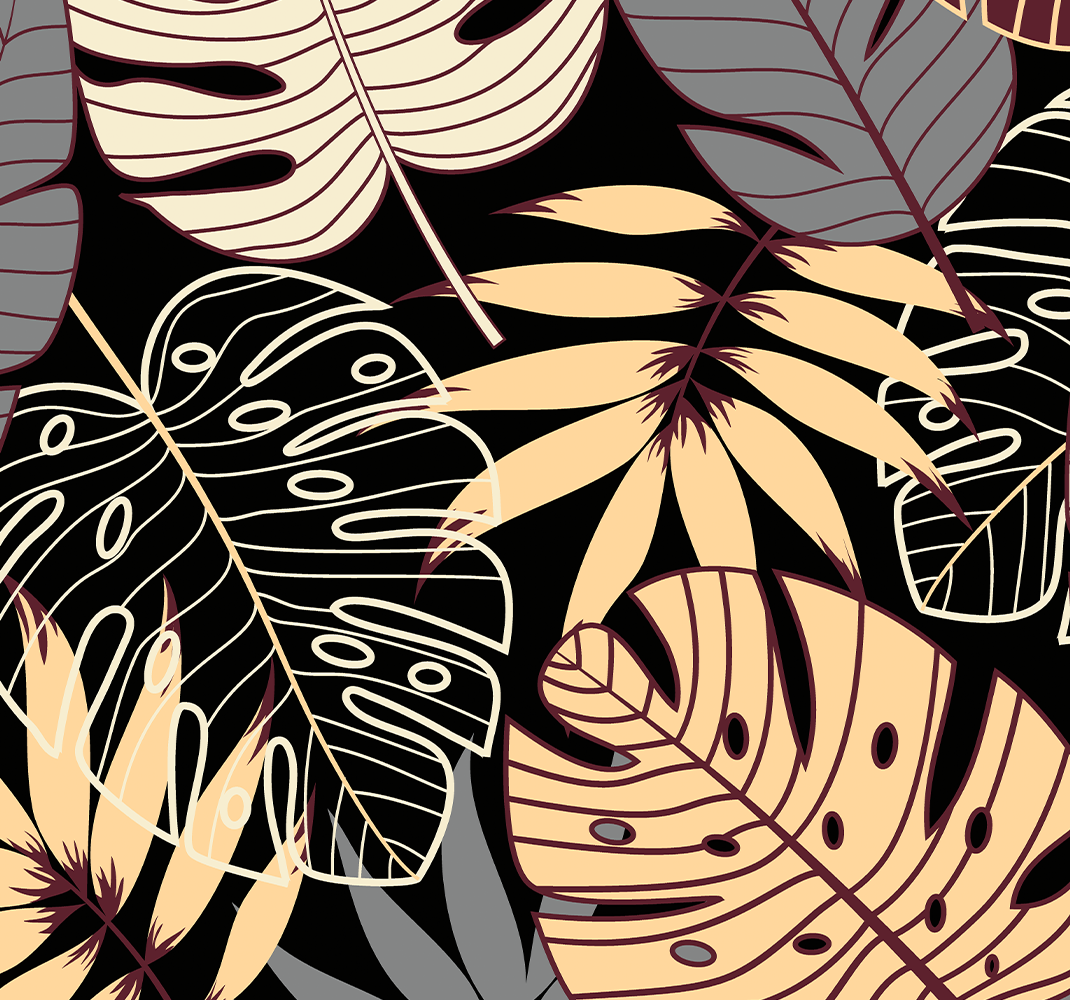 Nature rug vintage tropical jungle wallpaper - TenStickers