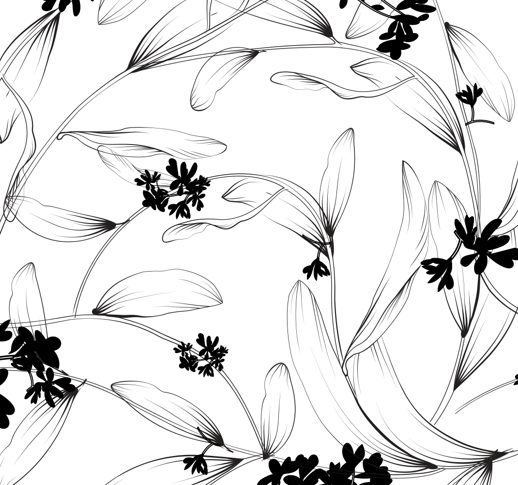 Nature rug lilies avant-garde design - TenStickers