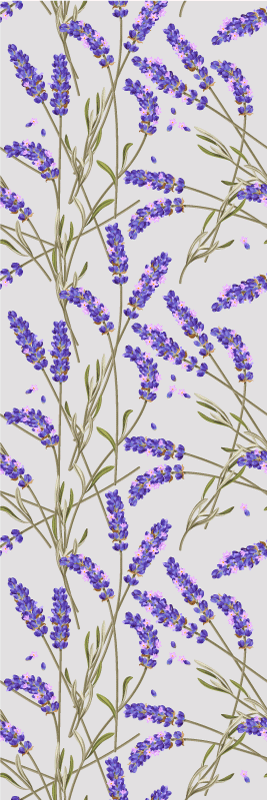 Nature rug provencal lavender design - TenStickers