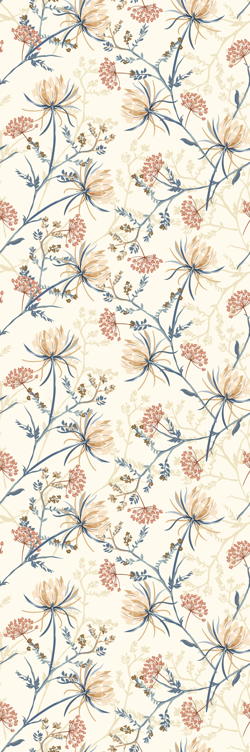 Nature rug vintage floral design - TenStickers