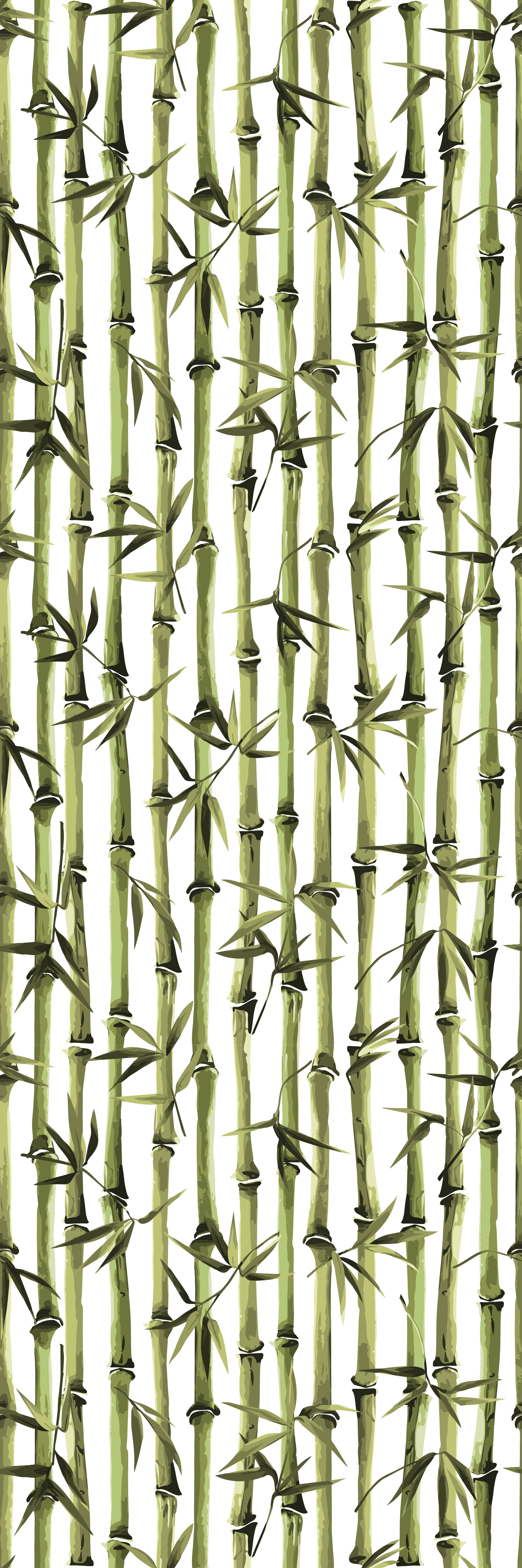Nature rug with bamboo pattern branches - TenStickers