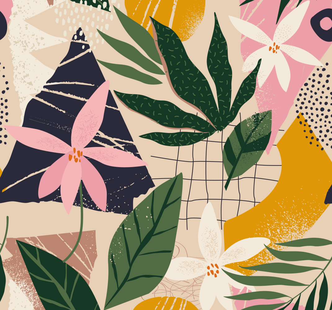 Nature rug bringing a garden indoors - TenStickers