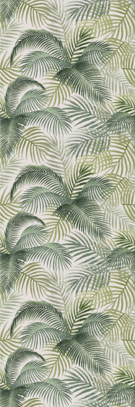 Nature rug with wild green leaves design - TenStickers