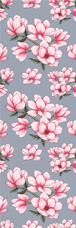 Nature rug with three beautiful magnolia flowers - TenStickers