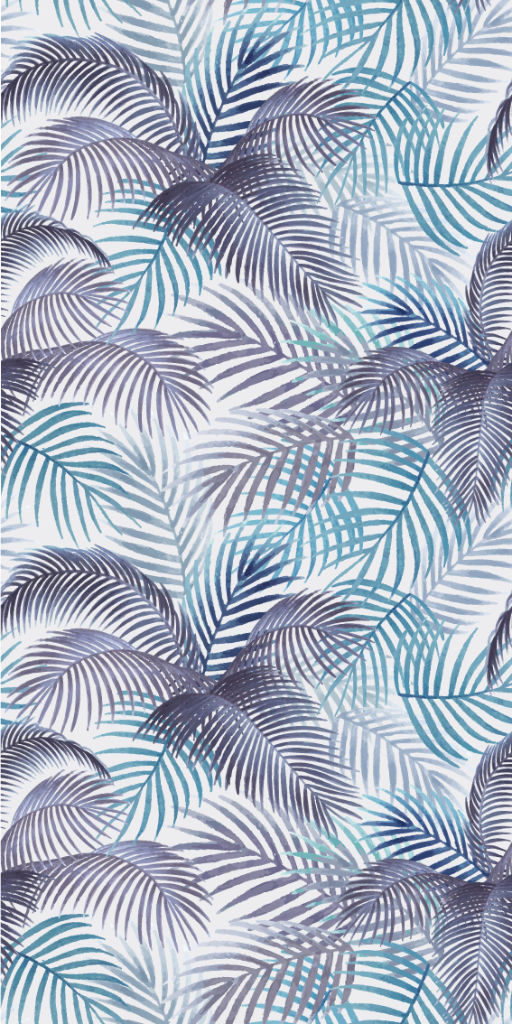 Nature rug palms and leaves - TenStickers