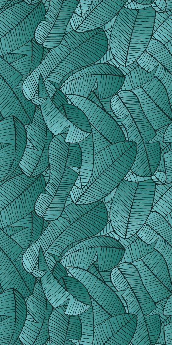 Nature rug with green palm tree design - TenStickers