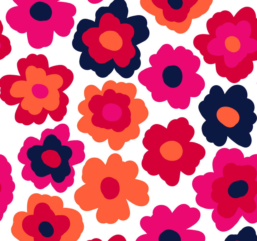 Nature rug red poppy design - TenStickers