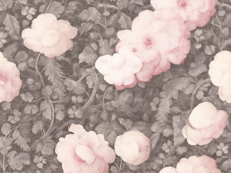 Nature rug vintage linen blossom - TenStickers