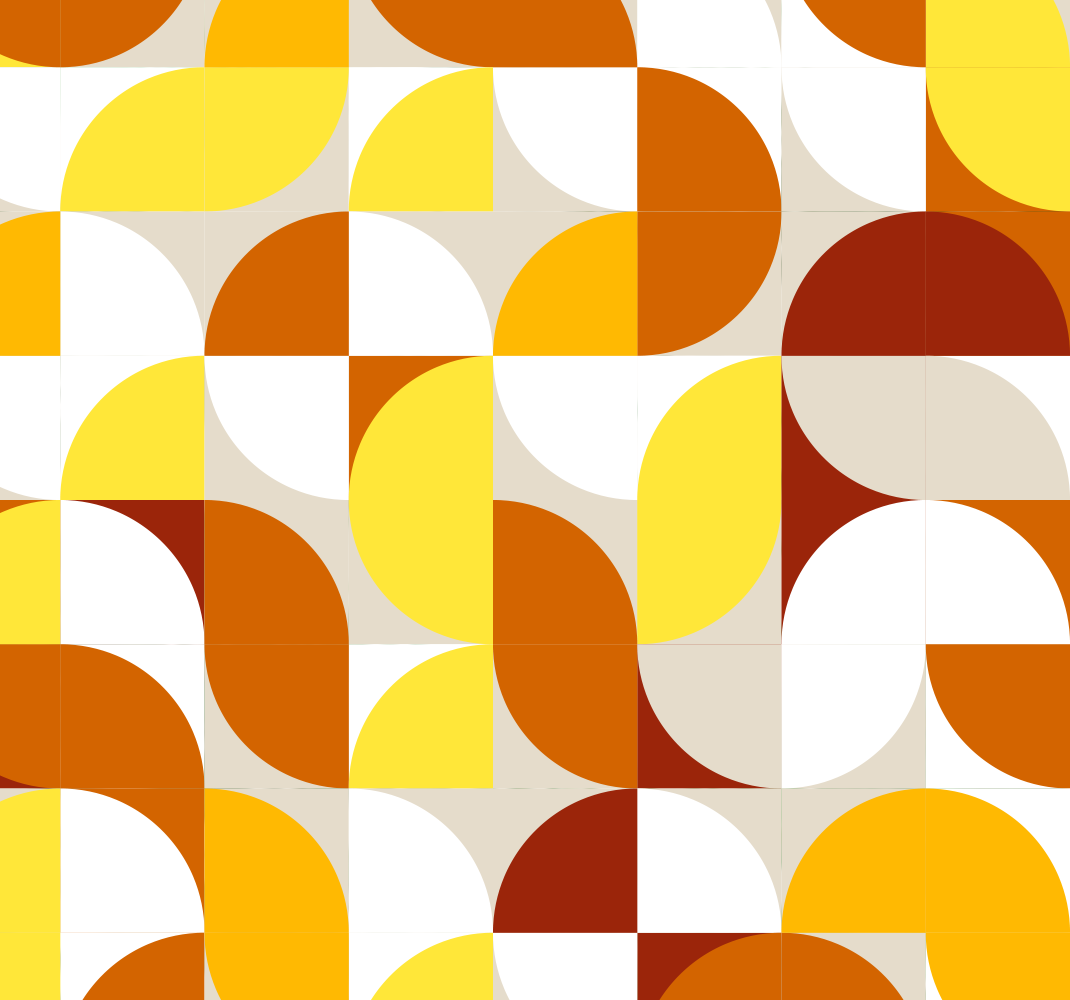 Vintage rug in warm orange and yellow tones - TenStickers