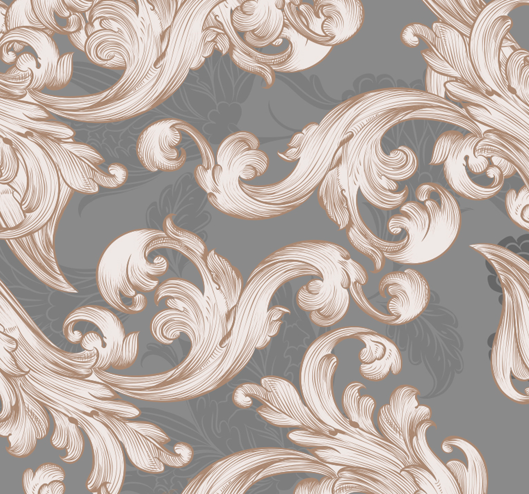 Vintage rug - beautiful grey wallpaper - TenStickers