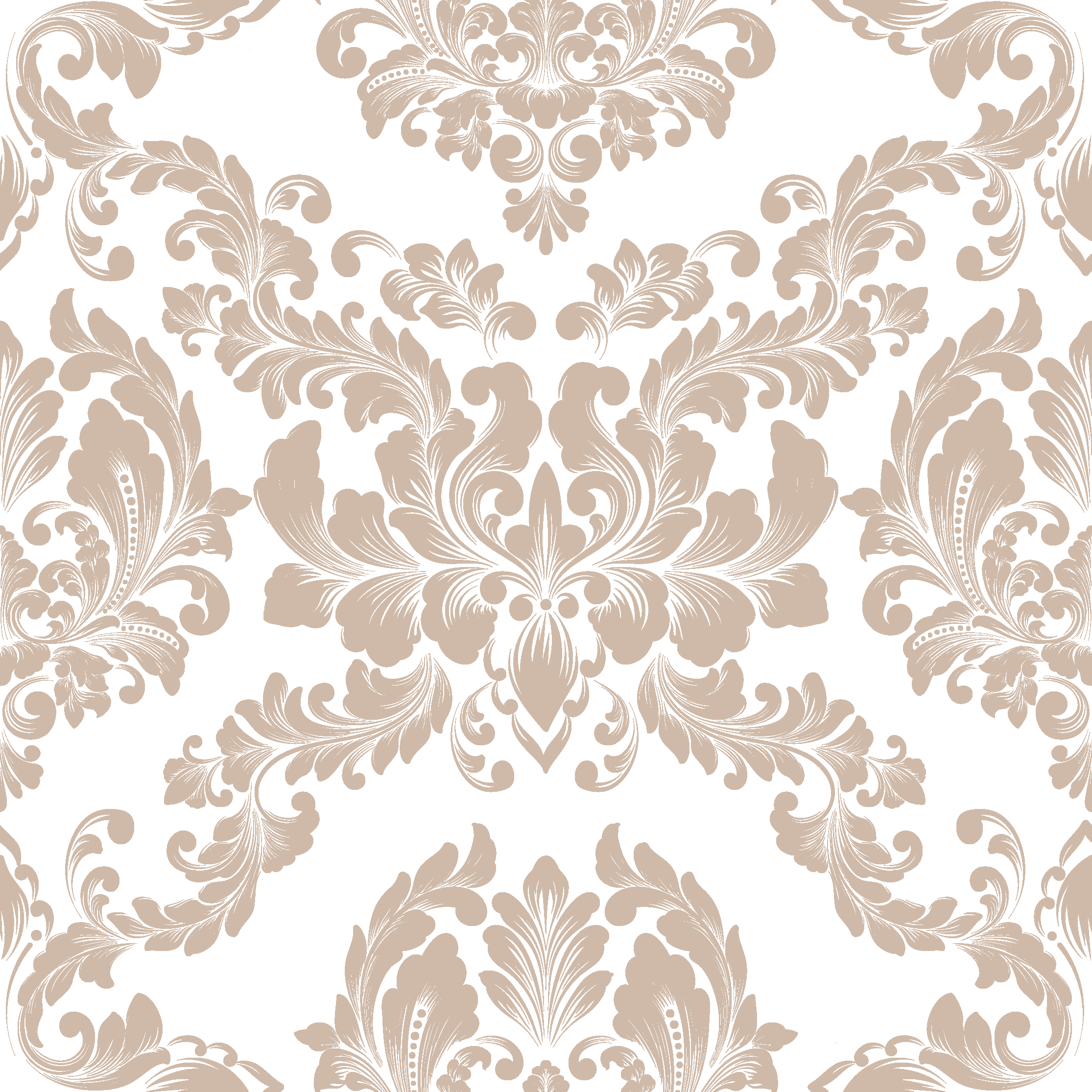 Vintage rug with damask design - TenStickers