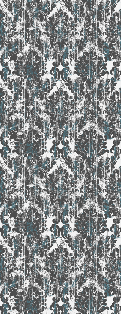 Vintage rug with small elements in old grey tones - TenStickers