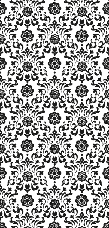 Vintage rug in royal damask design - TenStickers