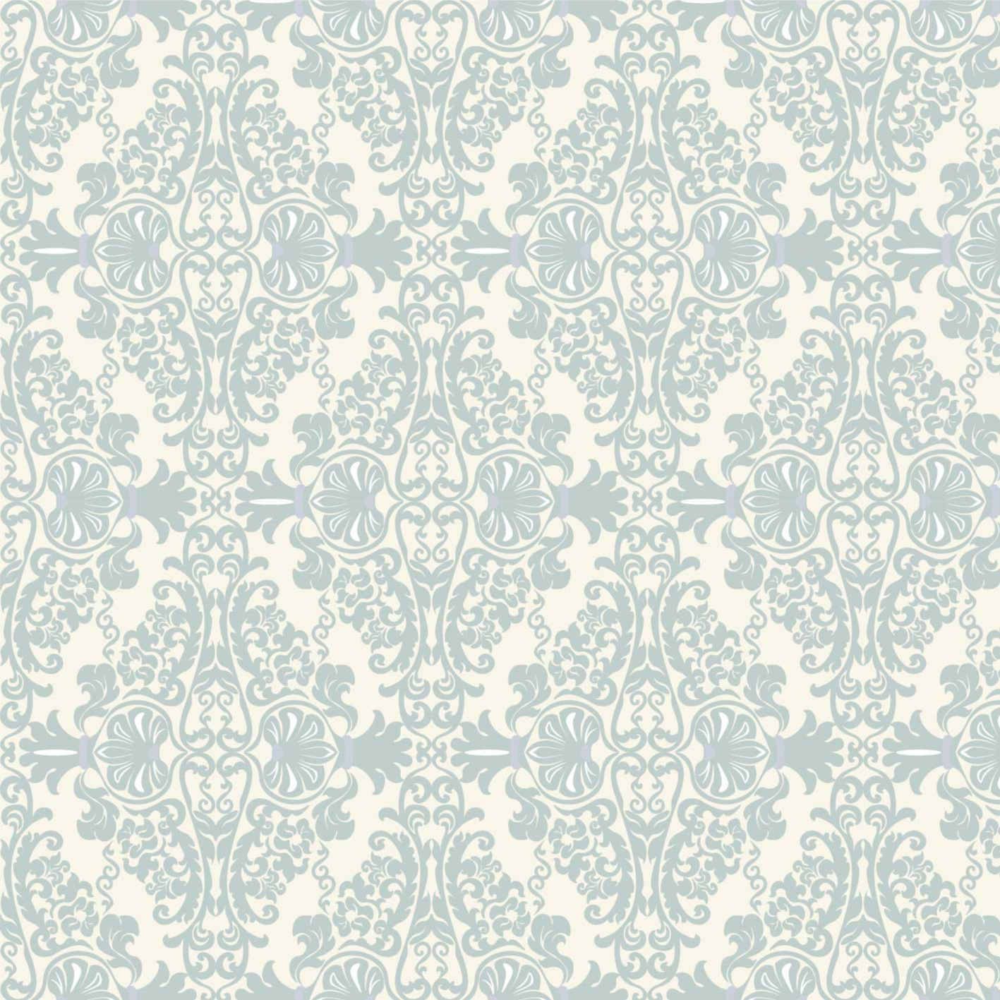 Vintage rug with green pattern - TenStickers