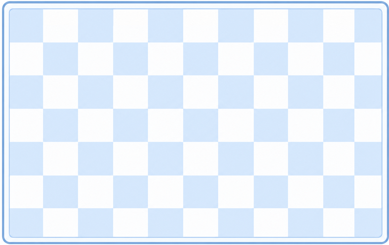 Blue rug summer checkered pattern - TenStickers