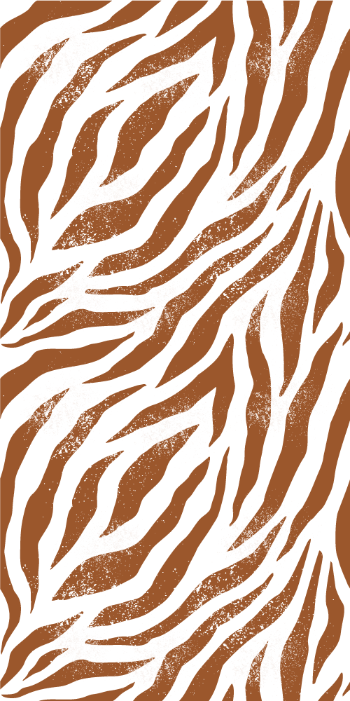 Animal mat in brown zebra print - TenStickers