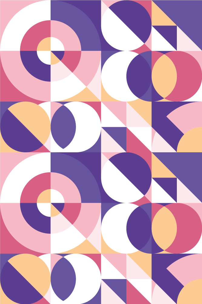 Modern rug with abstract geometric art design - TenStickers