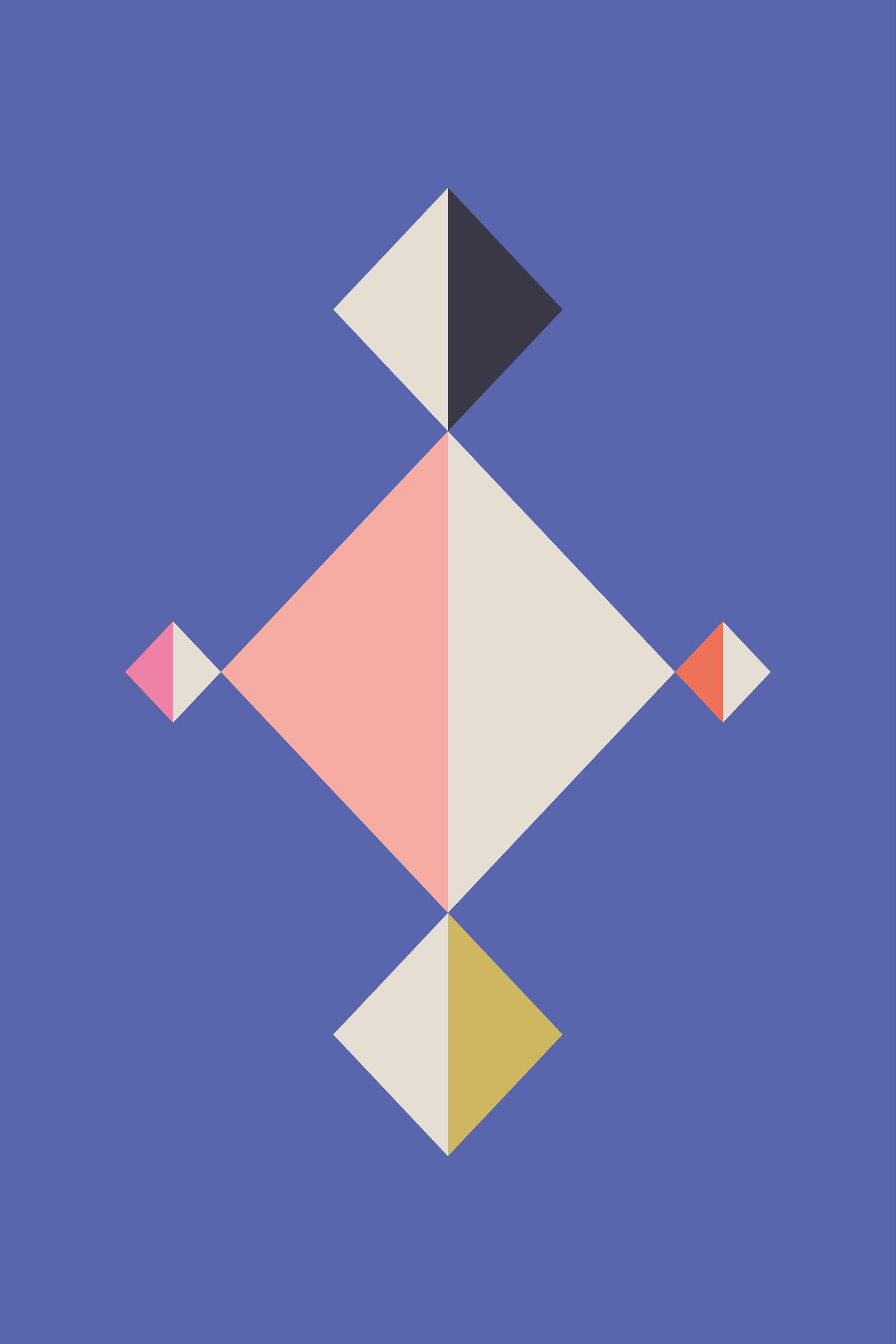 Modern rug with geometric pattern design - TenStickers