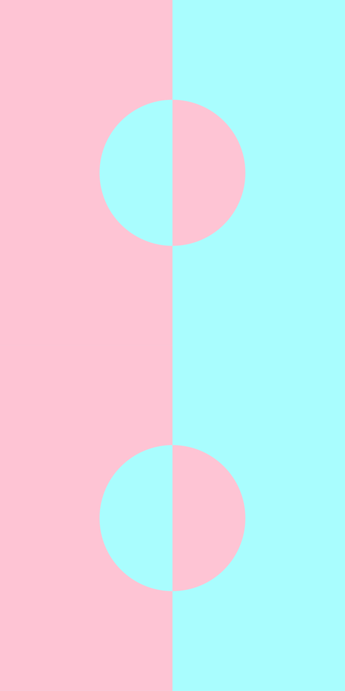 Modern rug in geometric round color block design - TenStickers