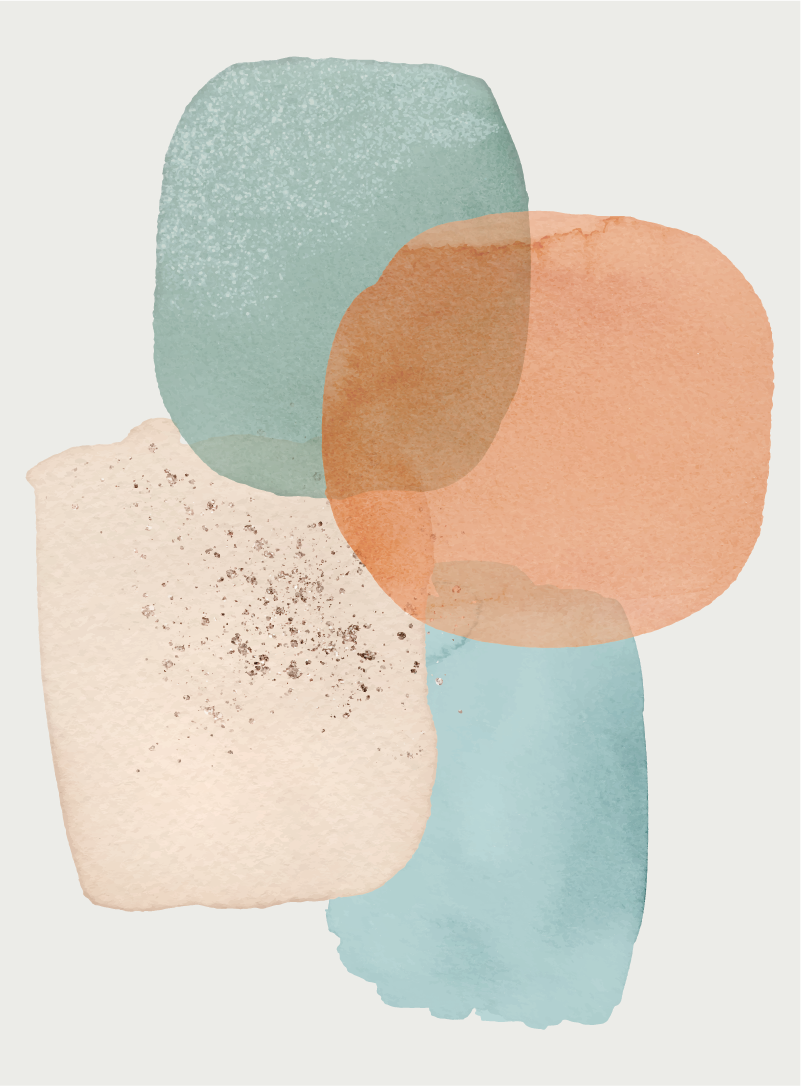 Modern rug in earthy tones minimalist design - TenStickers