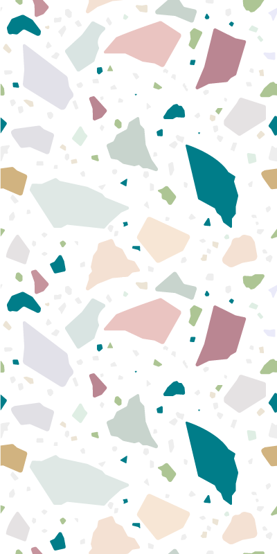 Texture rug with mediterranean terrazzo design - TenStickers