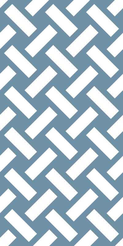 Texture rug with geometric blue square pattern - TenStickers