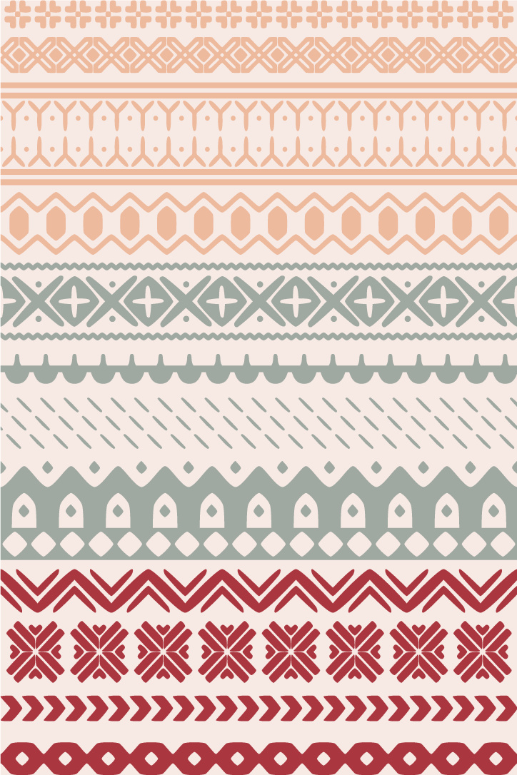 Texture rug with vintage viking pattern - TenStickers