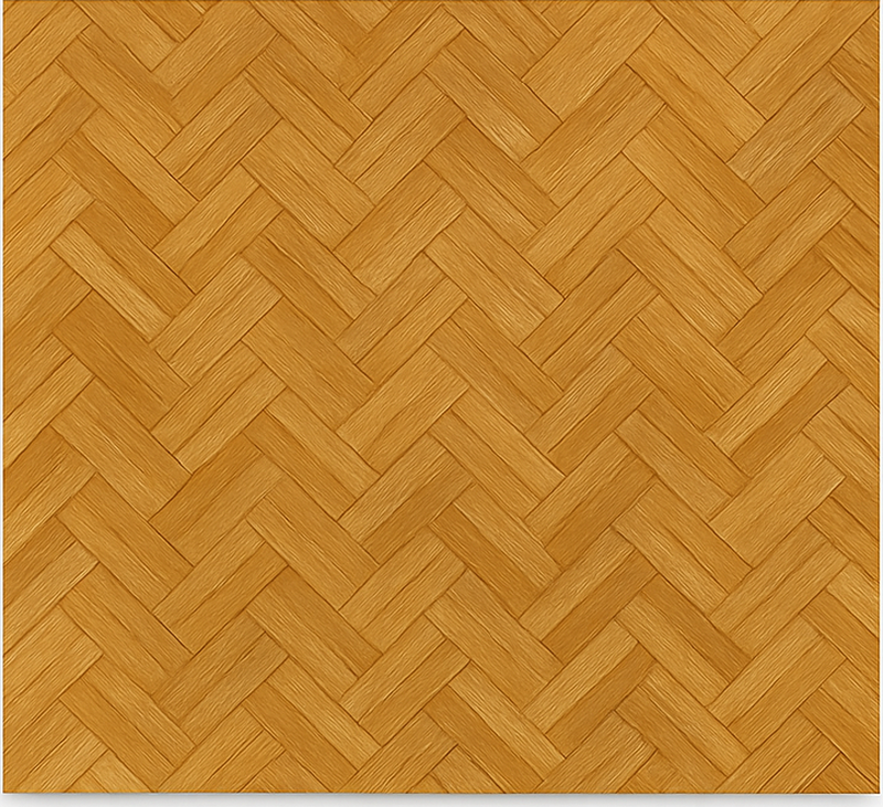 Texture rug with interlocking oak parquet design - TenStickers