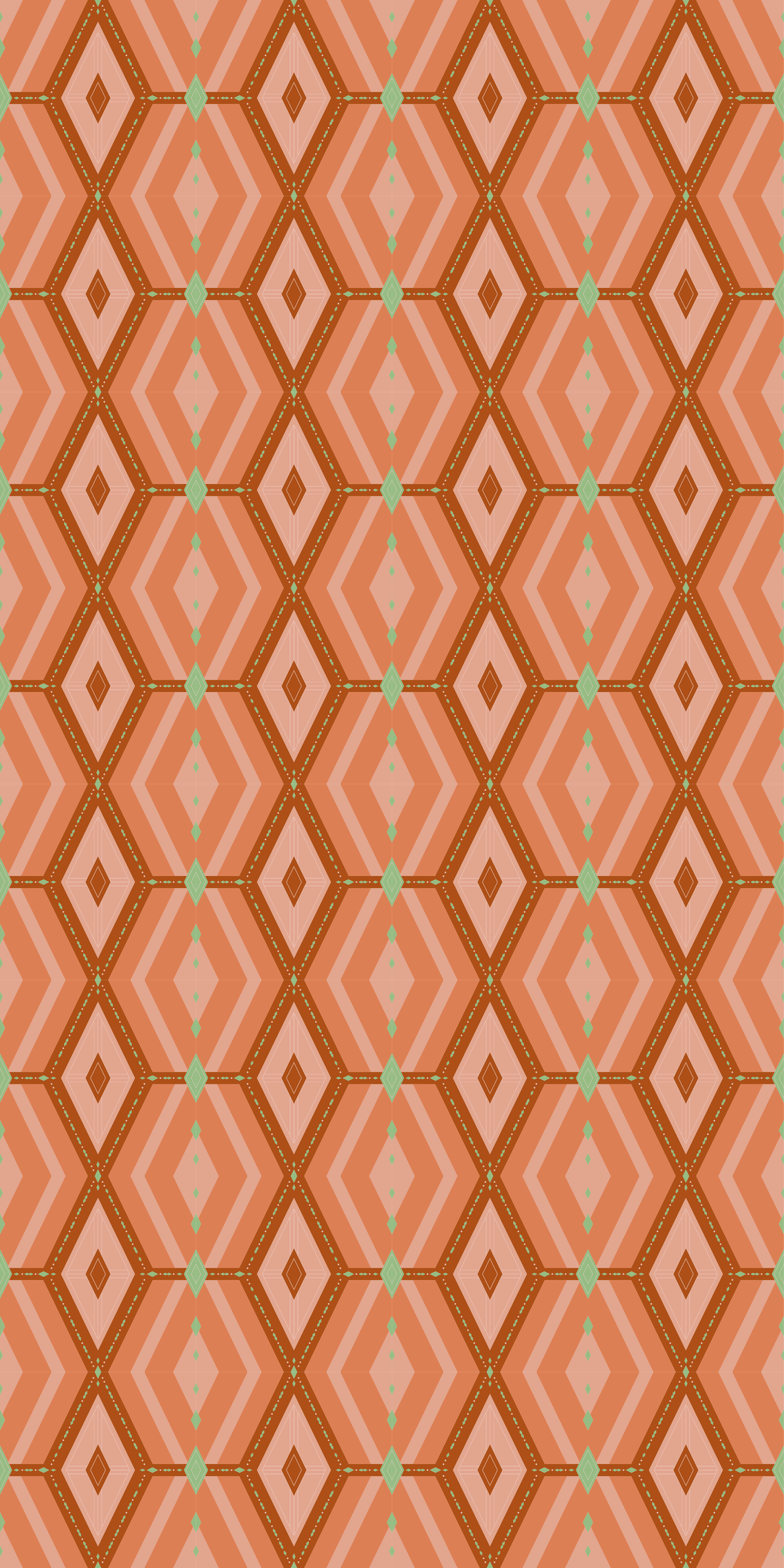 Vintage rug in 30s autumnal geometric hues - TenStickers