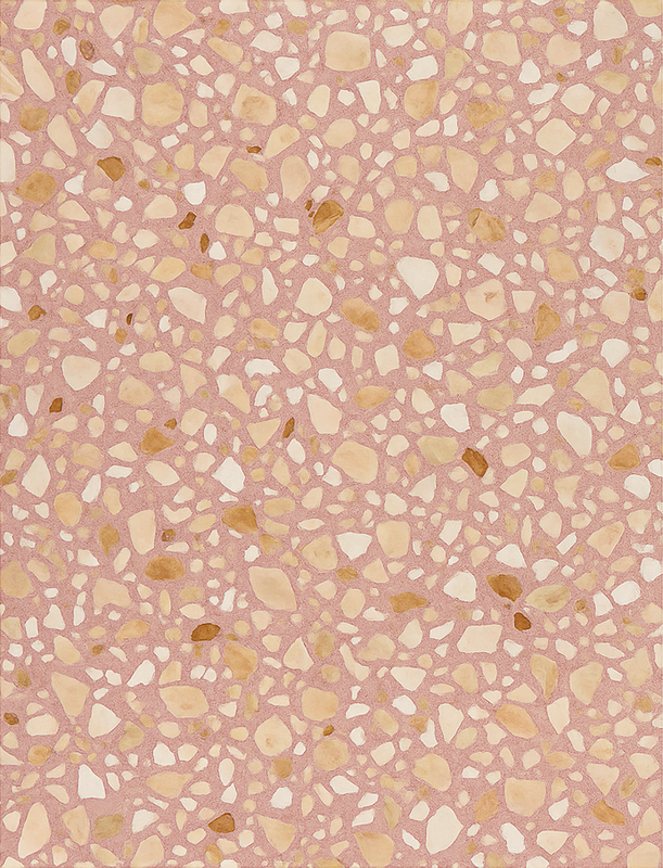 Texture rug rose earth terrazzo - TenStickers