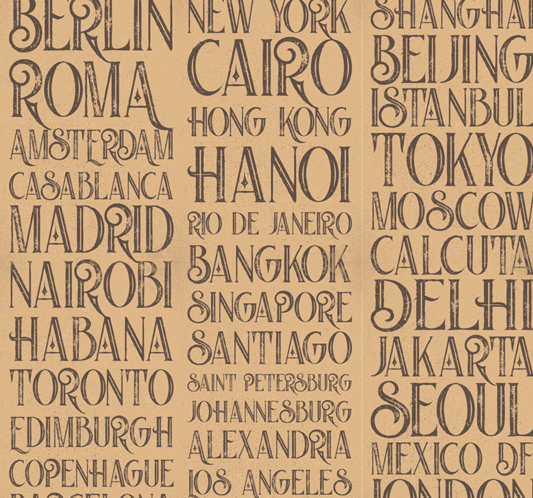 Quote rug cities of the world - TenStickers