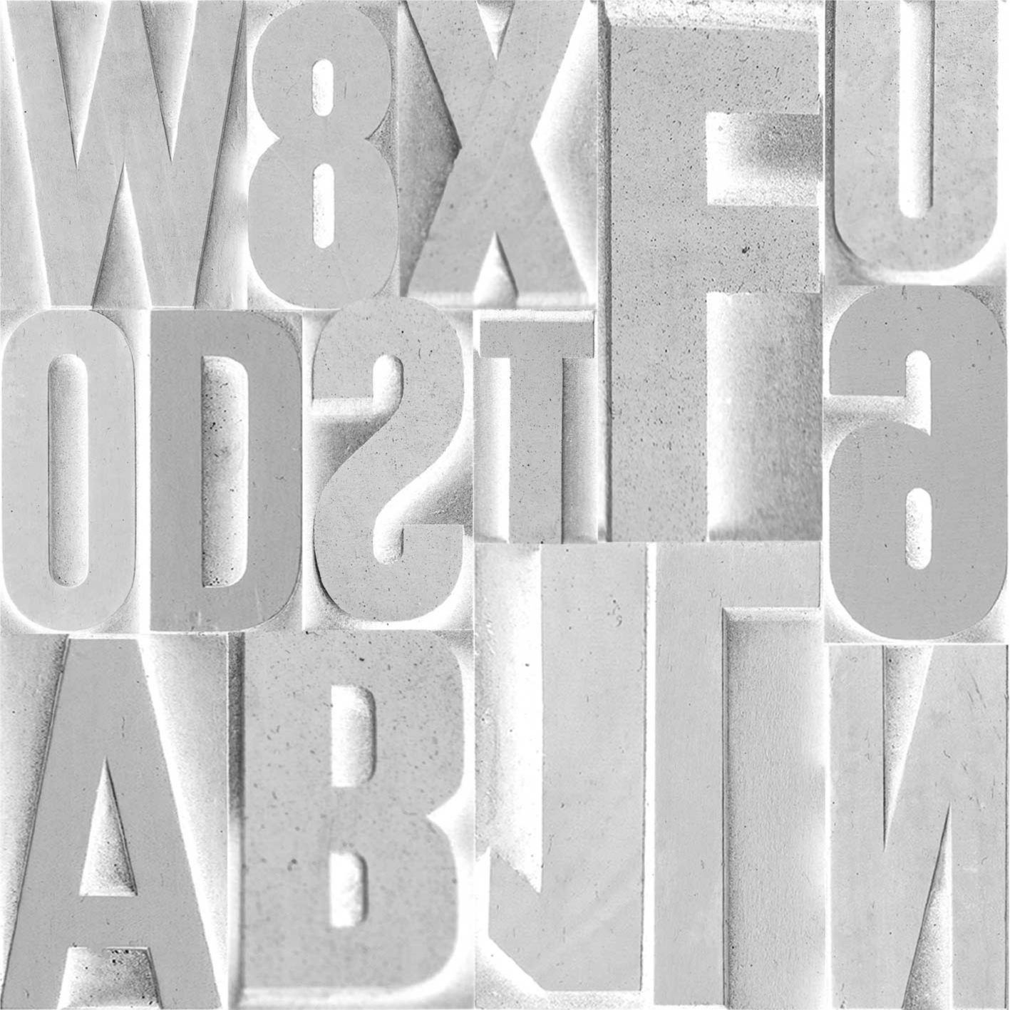 Quote rug 3d grey letters - TenStickers