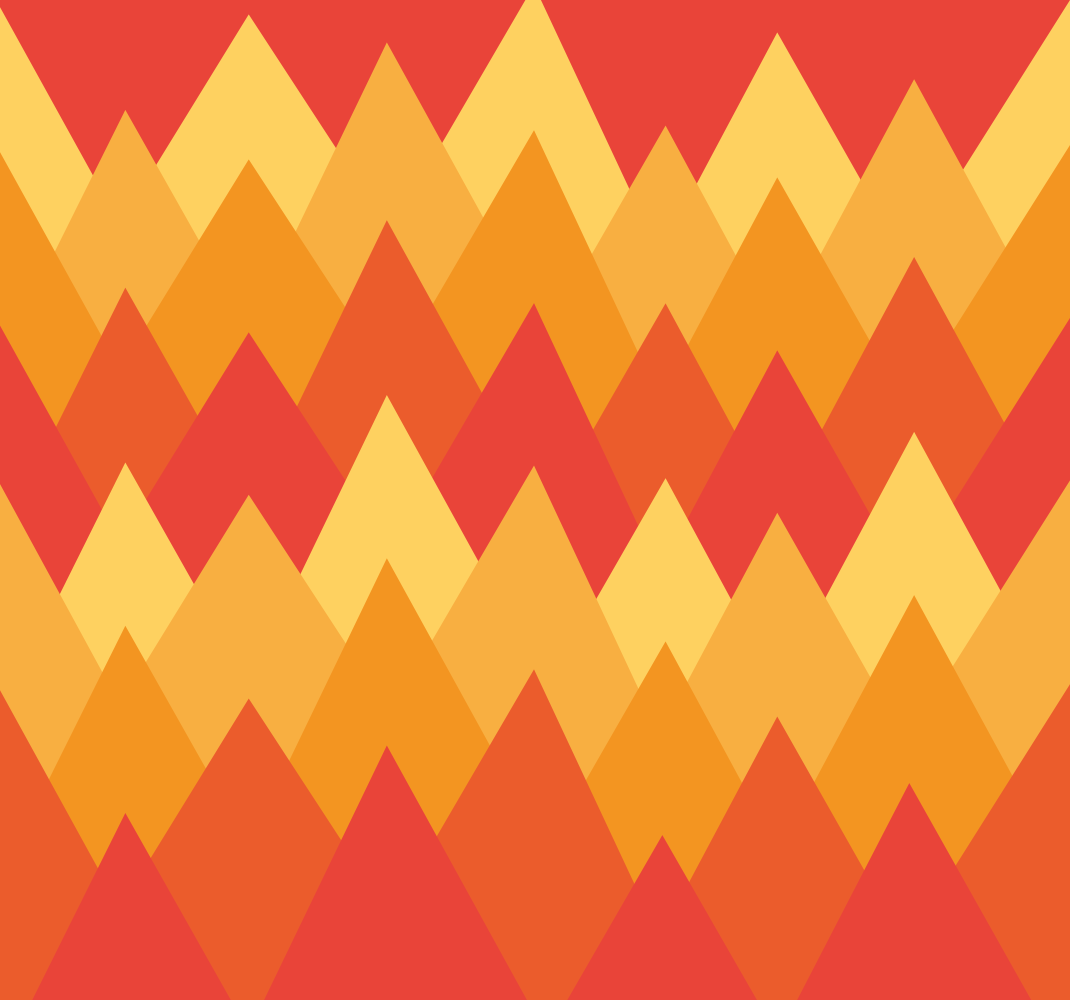 Vintage rug geometric abstract mountains design - TenStickers